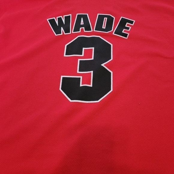 VINTAGE Harwood Classics Miami Heat Wade #3 Jersey - Picture 2 of 7